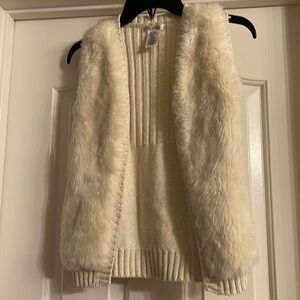 Max Studio fur vest size S (7-8)